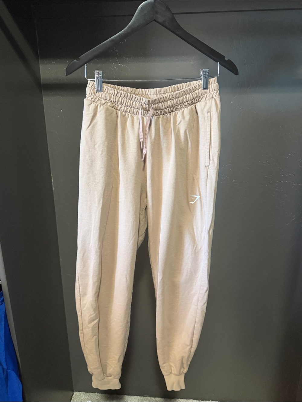 Gymshark Light Beige Joggers with Drawstring